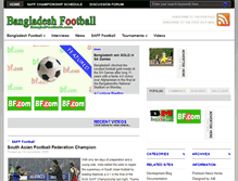 Tablet Screenshot of banglafootball.com